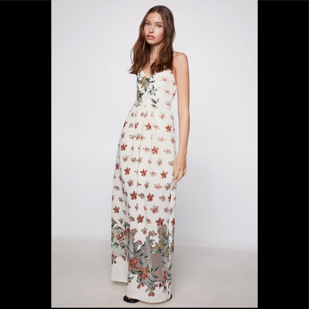 BCBGeneration Floral Maxi Dress NWT